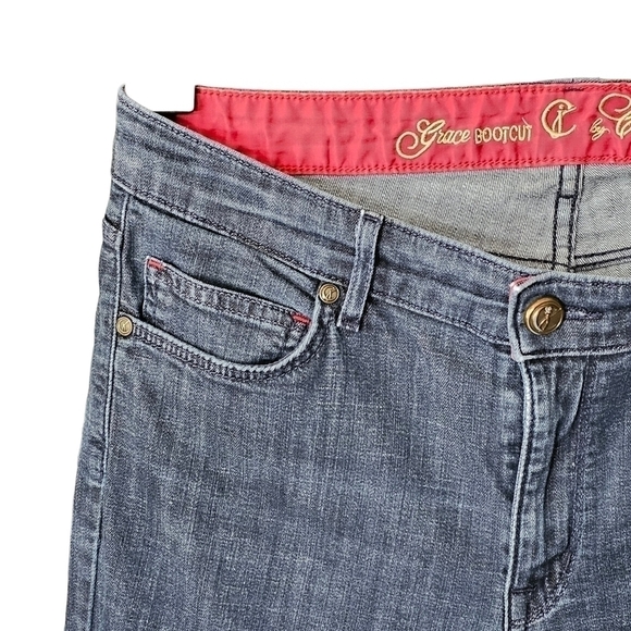 CJ by Cookie Johnson Cosmos Bootcut Denim Distressed Stretch Jeans Size 29 - Picture 2 of 15